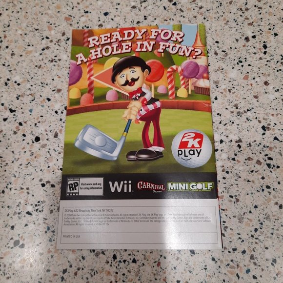 Nintendo Wii Video Games & Consoles Carnival Games Instruction